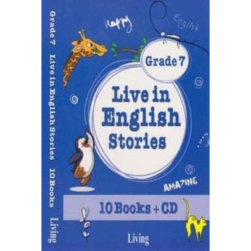 Live in English Stories Grade 7 - 10 Books-CD