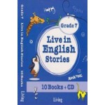 Live in English Stories Grade 7 - 10 Books-CD