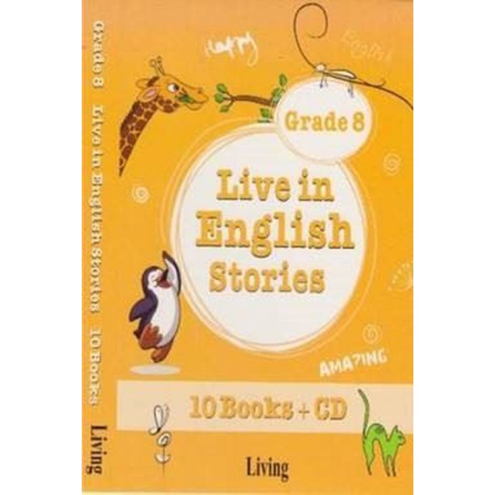 Live in English Stories Grade 8 - 10 Books-CD