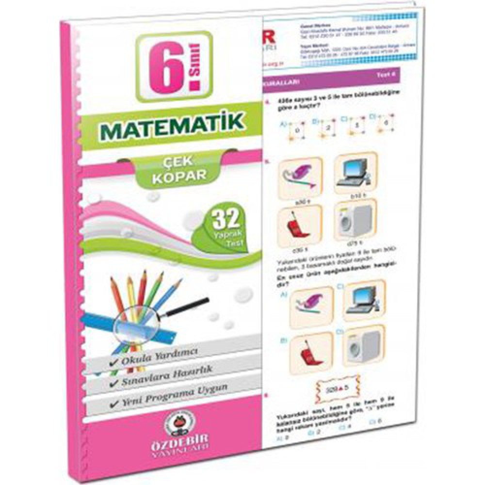 ÖZDEBİR 6. SINIF MATEMATİK YAPRAK TEST 