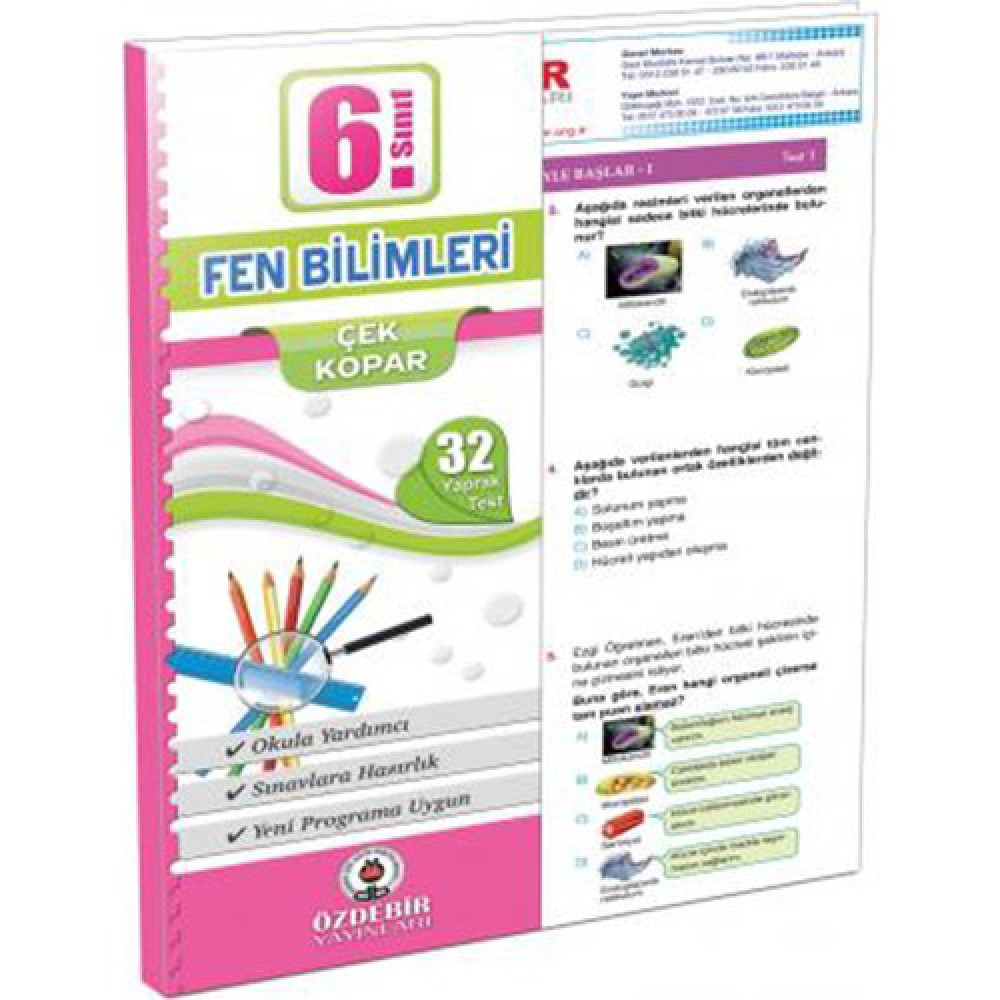 ÖZDEBİR 6. SINIF FEN BİL. YAPRAK TEST 