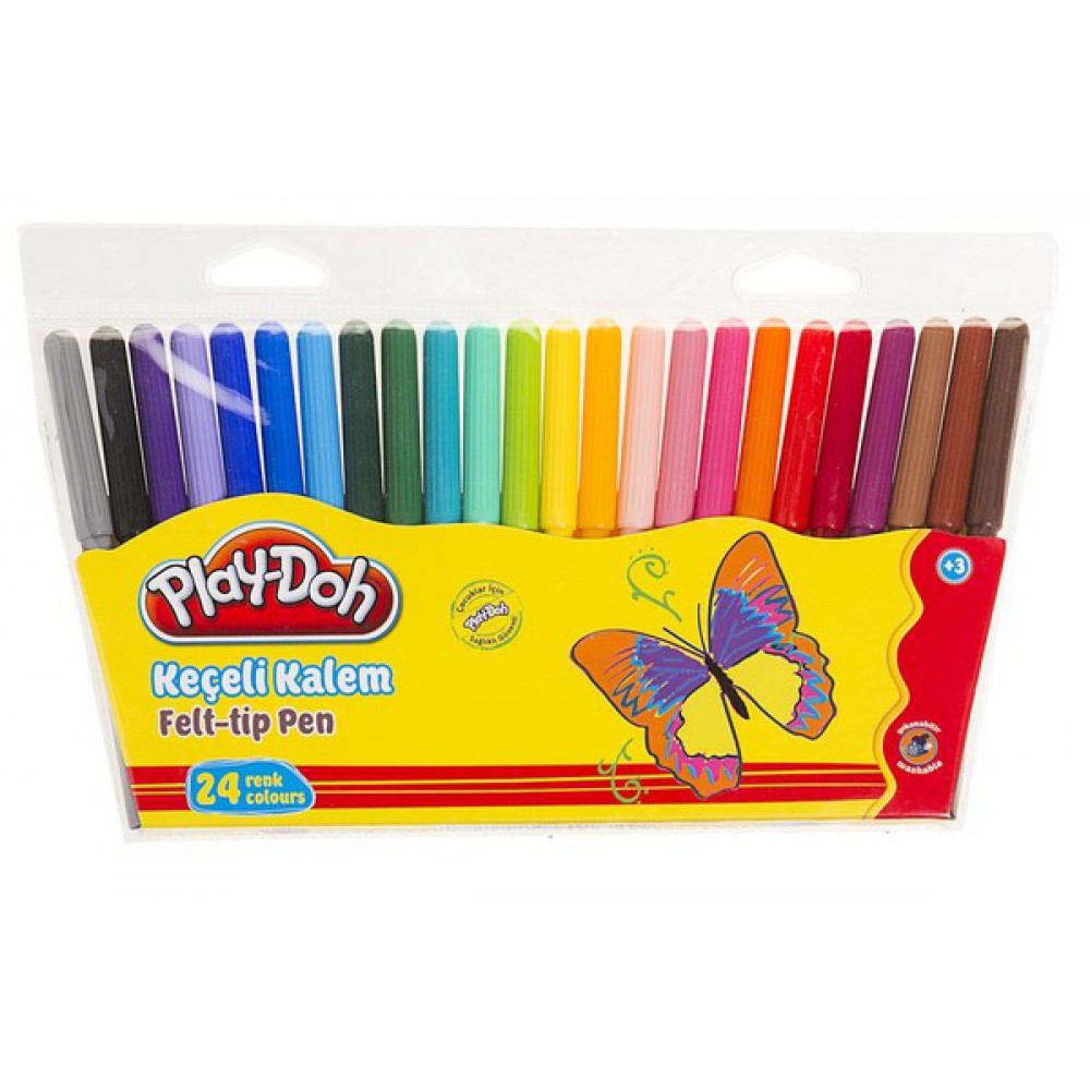 PLAY-DOH 24 RENK KAÇALİ KALEM