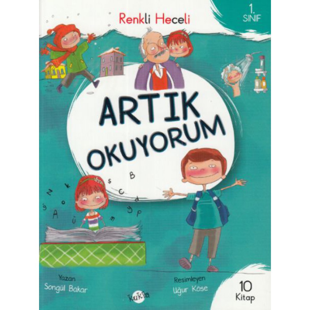 KUKLA 1.SINIF ARTIK OKUYORUM RENKLİ HECELİ