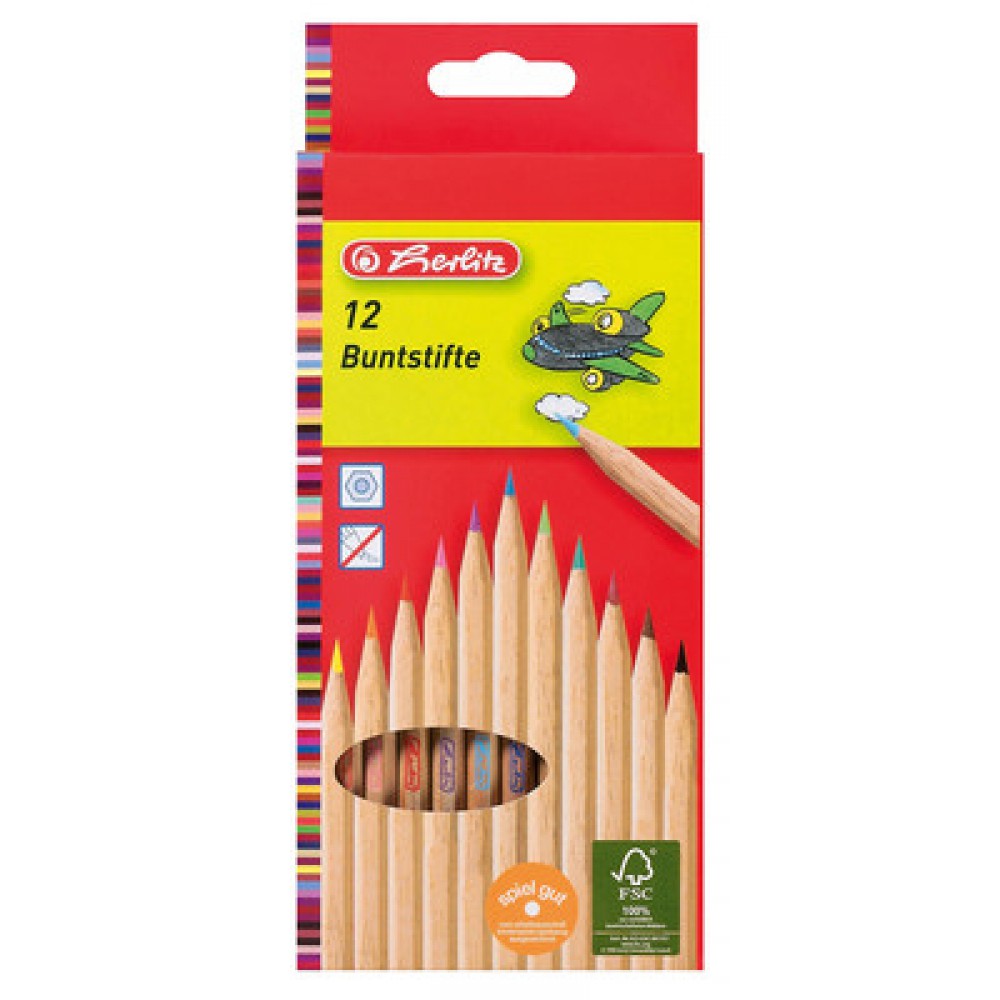 HERLİTZ 12 Lİ NATUREL KURU BOYA KALEMİ 10787000