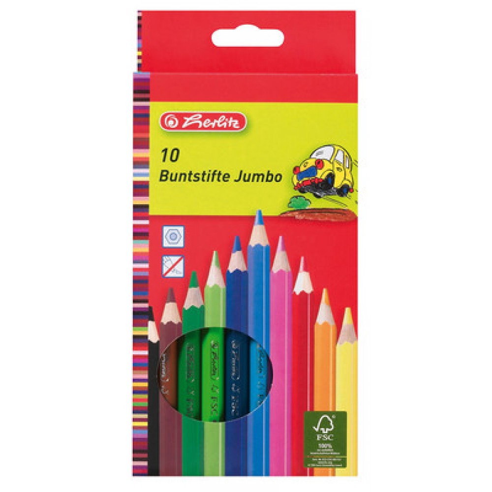 HERLİTZ 10 LU JUMBO KURU BOYA 10795276