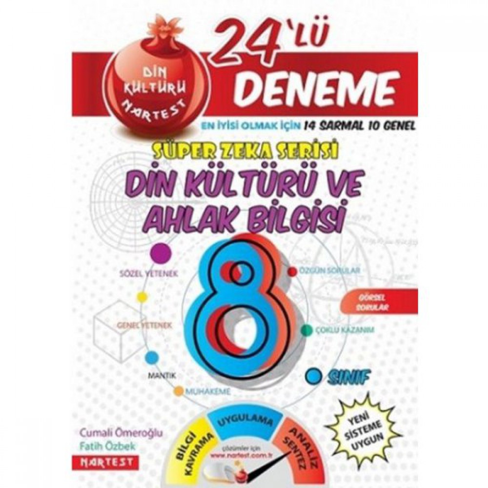 NARTEST 8.SINIF DİN KÜLTÜRÜ 24 DENEME SINAVI (14 SARMAL)