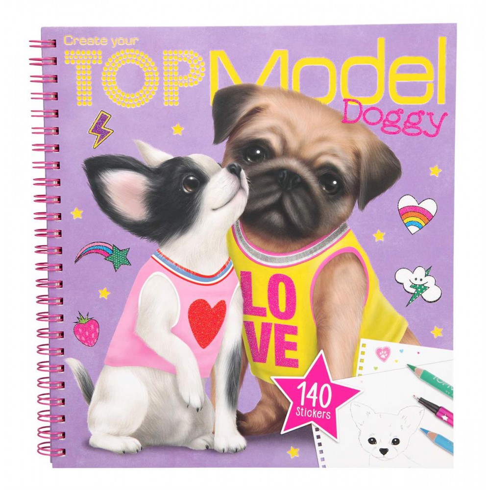 TOPMODEL KÖPEK BOYAMA KİTABI