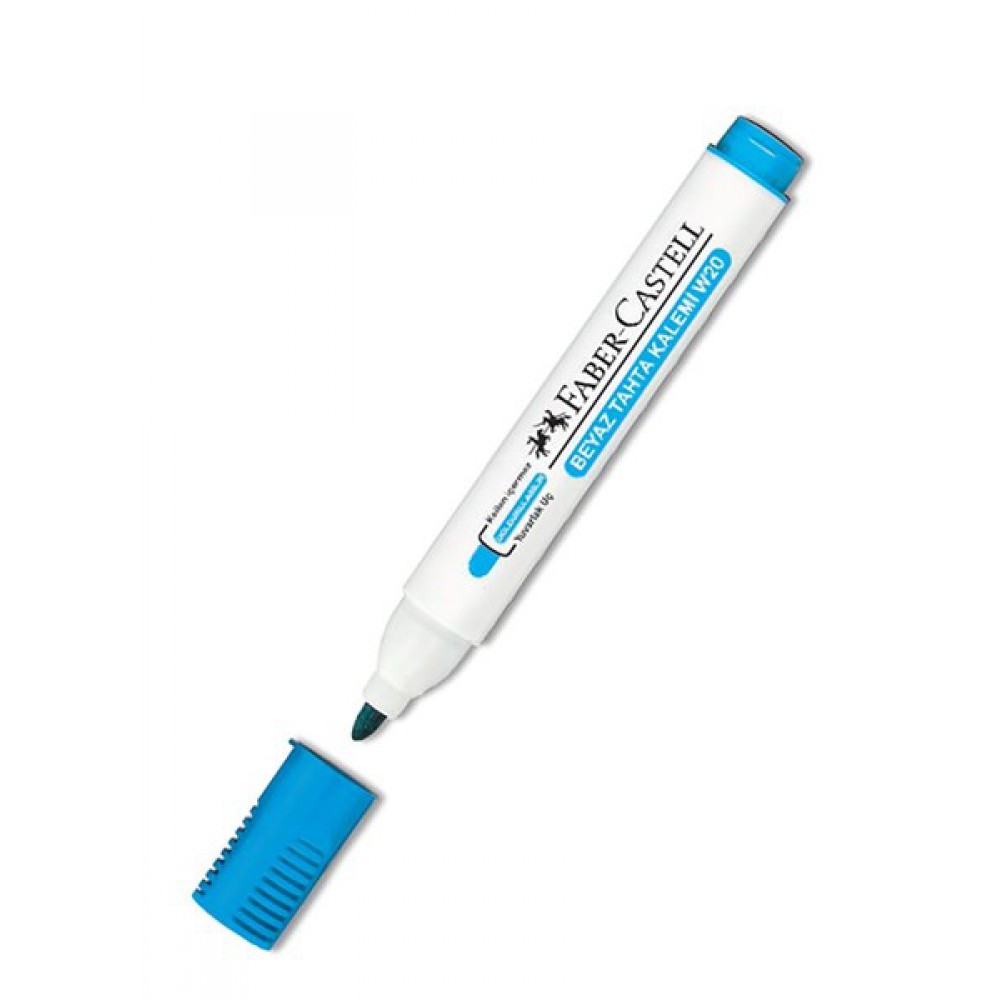FABER W20 BEYAZ TAHTA KALEMİ GÖK MAVİ