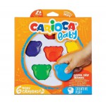 CARİOCA BABY TEDDY BEBEK CRAYONS 6 LI +1 YAŞ