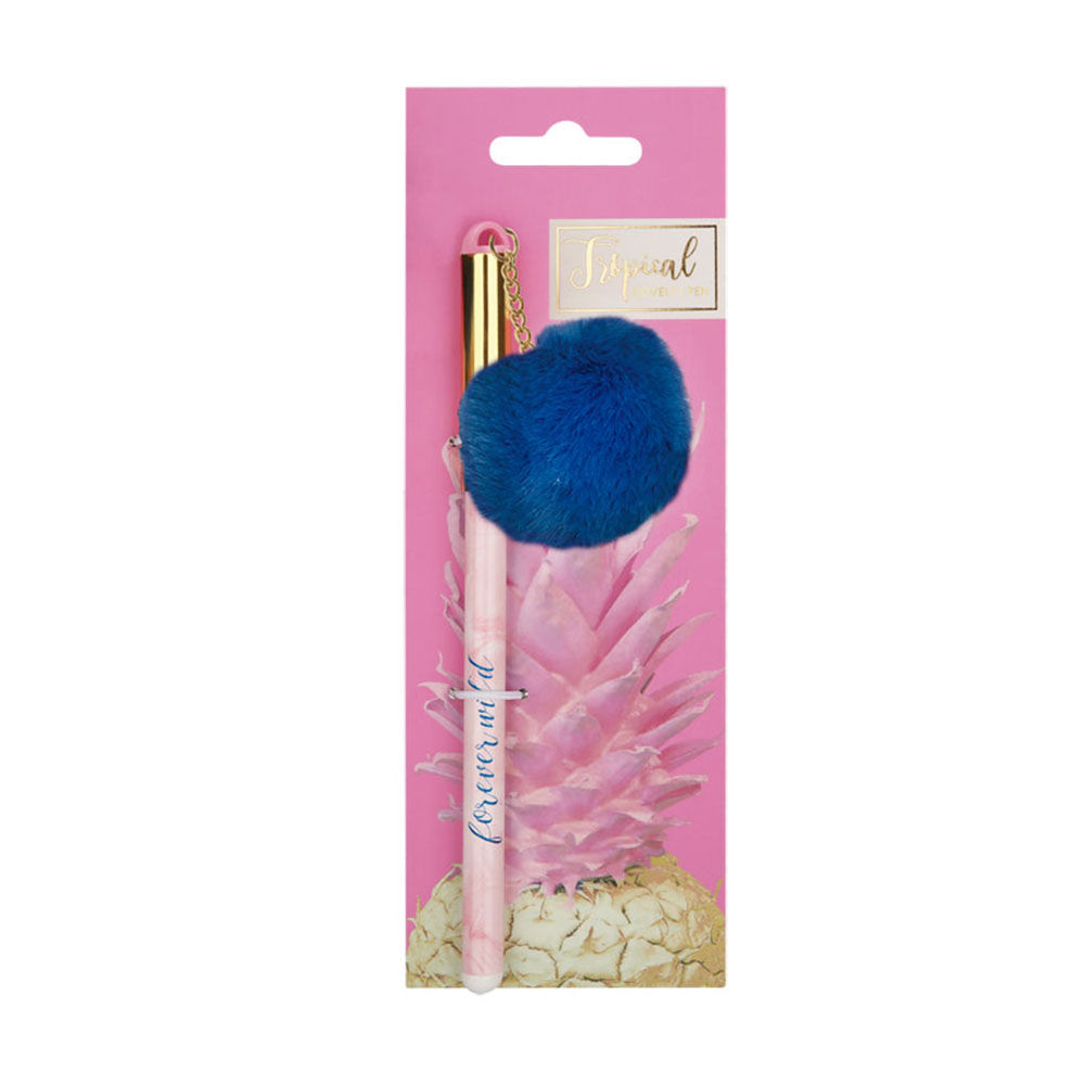 PYRUSTÜKENMEZ KALEM MAVİ PONPON LU