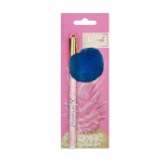 PYRUSTÜKENMEZ KALEM MAVİ PONPON LU