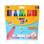 BIC VİSA JUMBO KEÇELİ BOYA 12 Lİ