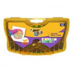 BİC YAĞLI PASTEL 12 Lİ SERT PLASTİK KUTUDA