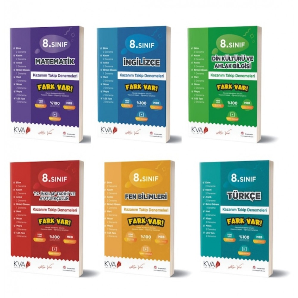 KORAY VAROL 8.SINIF LGS FARK VAR BRANŞ DENEME SINAVI SETİ 2020