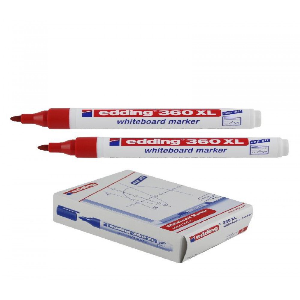 EDDİNG 360XL KIRMIZI TAHTA KALEMİ 10 LU PAKET 