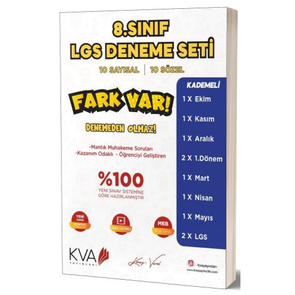 KORAY VAROL 8.SINIF LGS 10 LU DENEME SETİ KİTABI