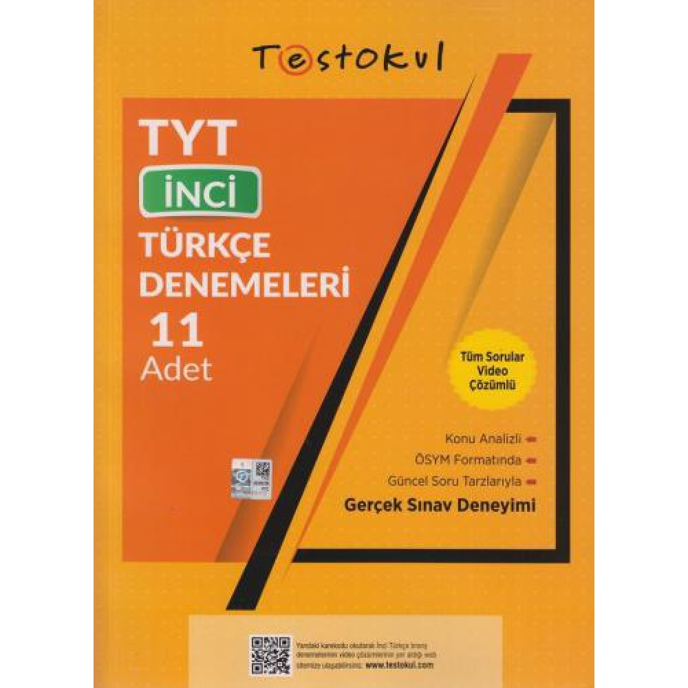 TESTOKUL YKS-TYT İNCİ TÜRKÇE DENEMELERİ 11 Lİ