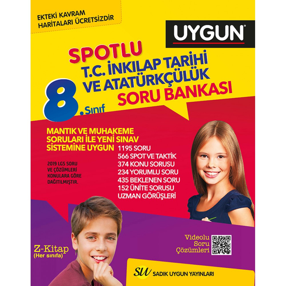 SADIK UYGUN 8.SINIF SPOTLU İNKİLAP TARİHİ SORU BANKASI