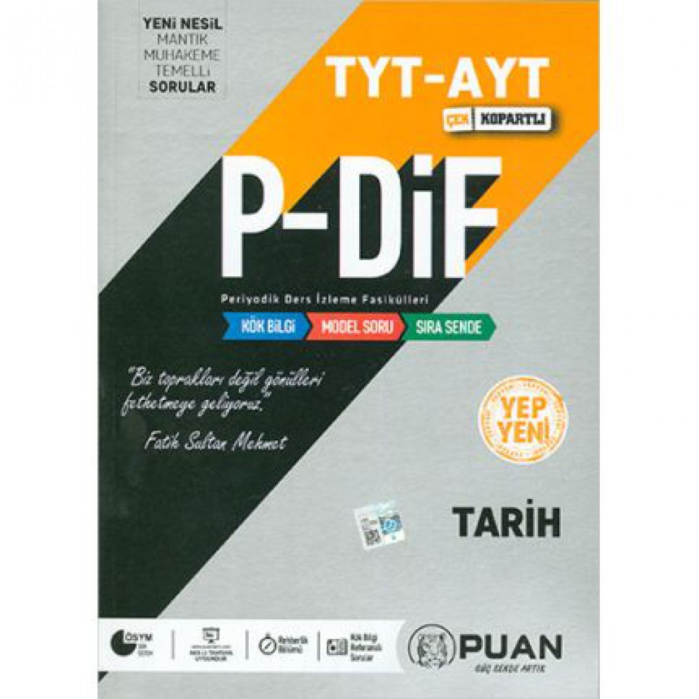 PUAN TYT/AYT TARİH KA P-DIF