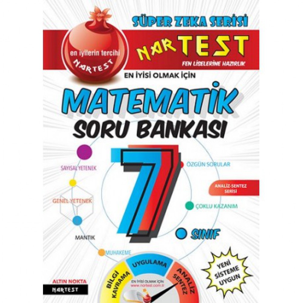NARTEST 7. SINIF SÜPER ZEKA MATEMATİK SORU BANKASI