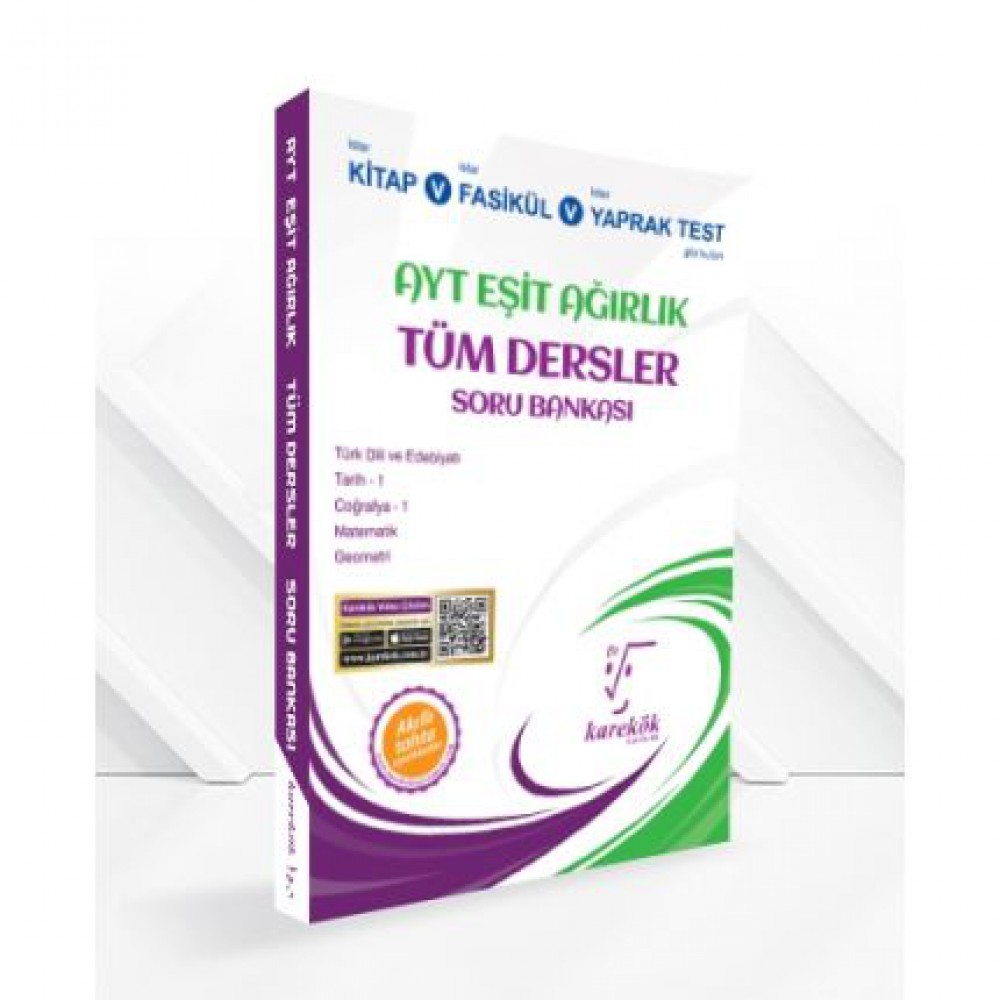 KAREKÖK AYT EŞİT AĞIRLIK TÜM DERSLER SORU BANKASI