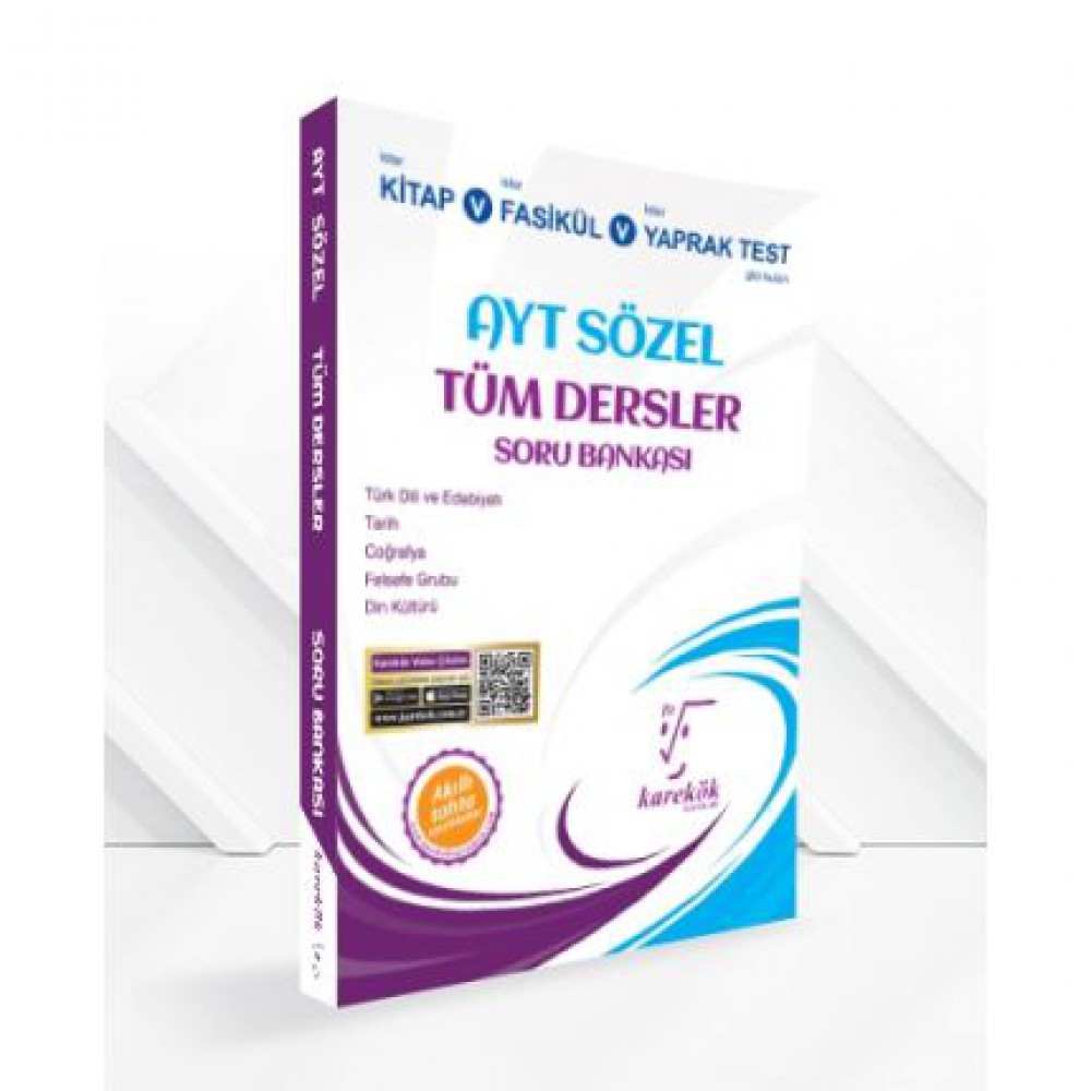 KAREKÖK AYT SÖZEL TÜM DERSLER SORU BANKASI