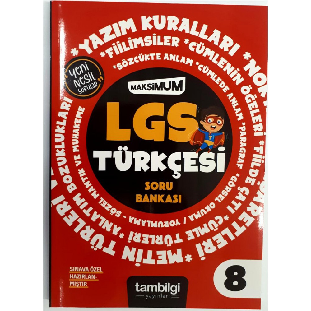 TAMBİLGİ 8.SINIF LGS TÜRKÇE SORU BANKASI 