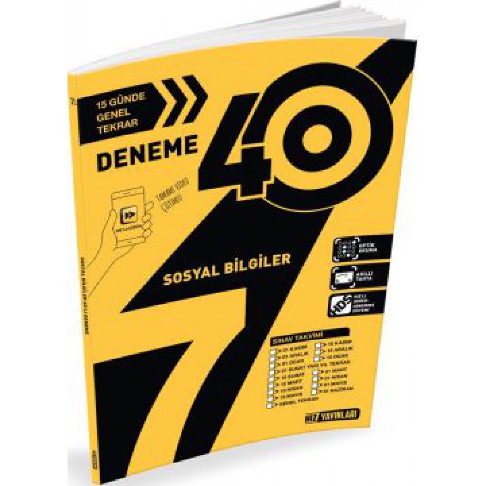 HIZ 7.SINIF SOSYAL BİLGİLER 40 LI DENEME