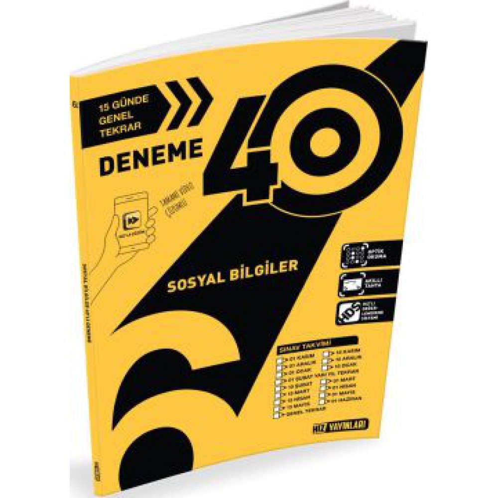 HIZ 6.SINIF SOSYAL BİLGİLER 40 LI DENEME