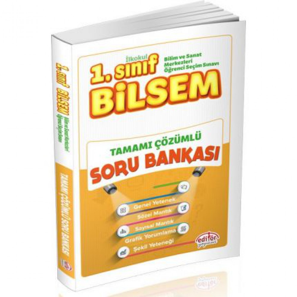 EDİTÖR 1.SINIF BİLSEM TAMAMI ÇÖZÜMLÜ SORU BANKASI