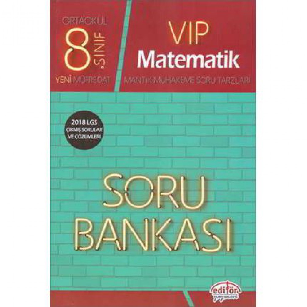 EDİTÖR 8.SINIF VIP MATEMATİK SORU BANKASI