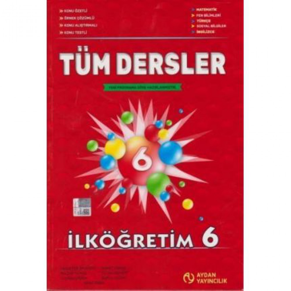 AYDAN 6.SINIF TÜM DERSLER KONU ÖZETLİ