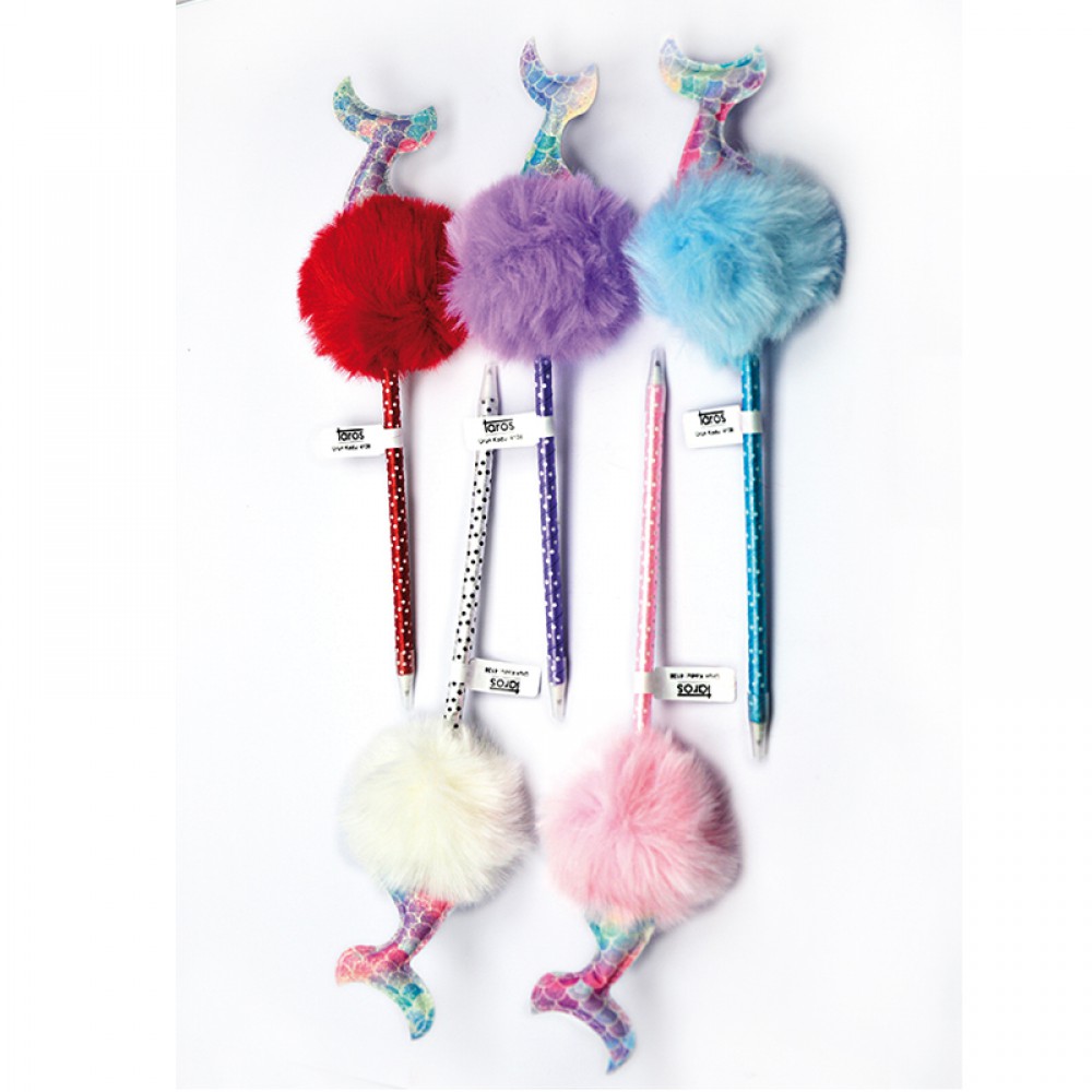 TAROS UNICK DENİZKIZI PONPONLU TÜKENMEZ KALEM 4138