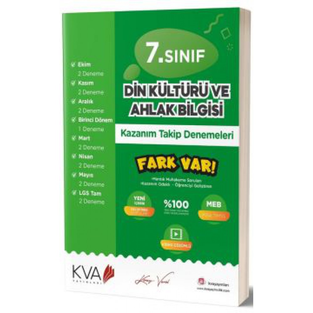 KORAY VAROL 7.SINIF DİN KÜLTÜRÜKAZ. TAKİP KİTABI