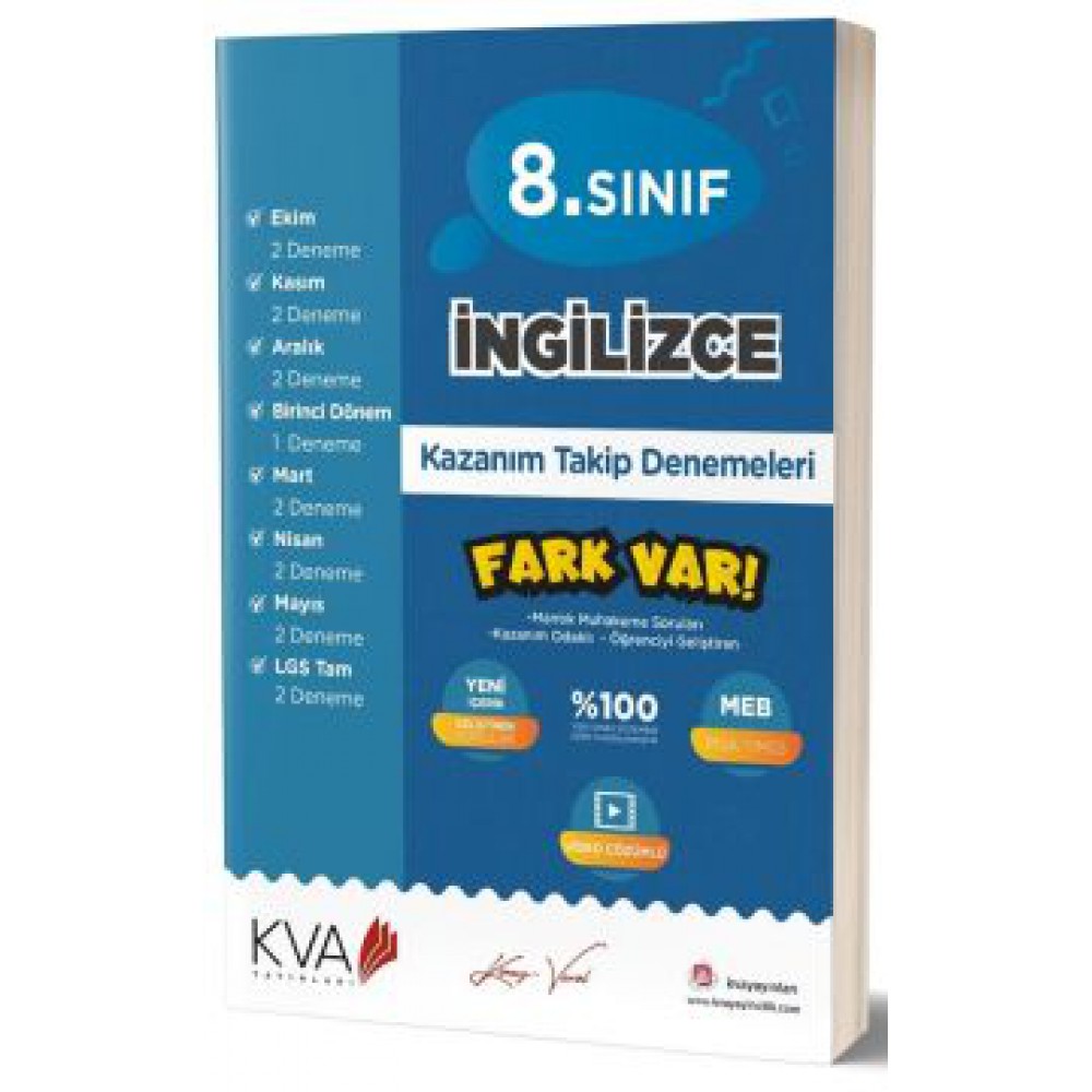 KORAY VAROL 8.SINIF İNGİLİZCE KAZ. TAKİP KİTABI