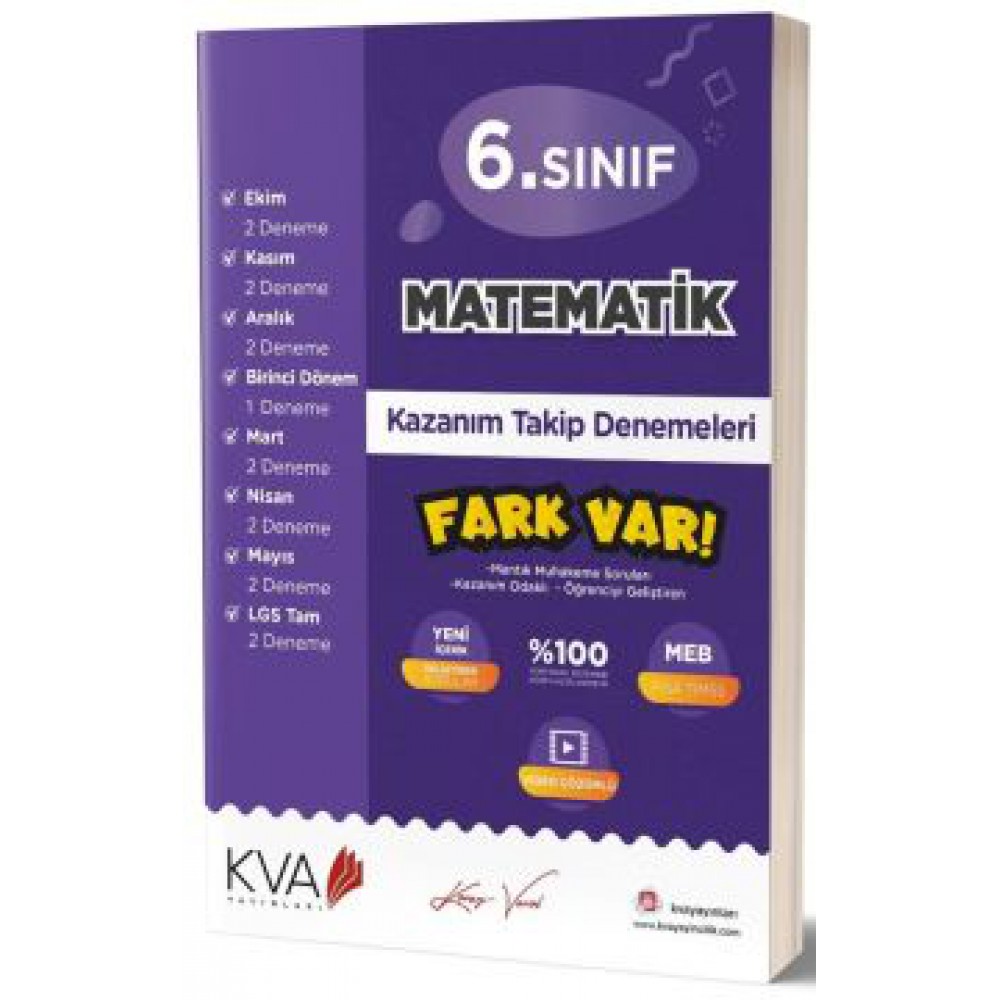 KORAY VAROL 6.SINIF MATEMATİK KAZ. TAKİP KİTABI