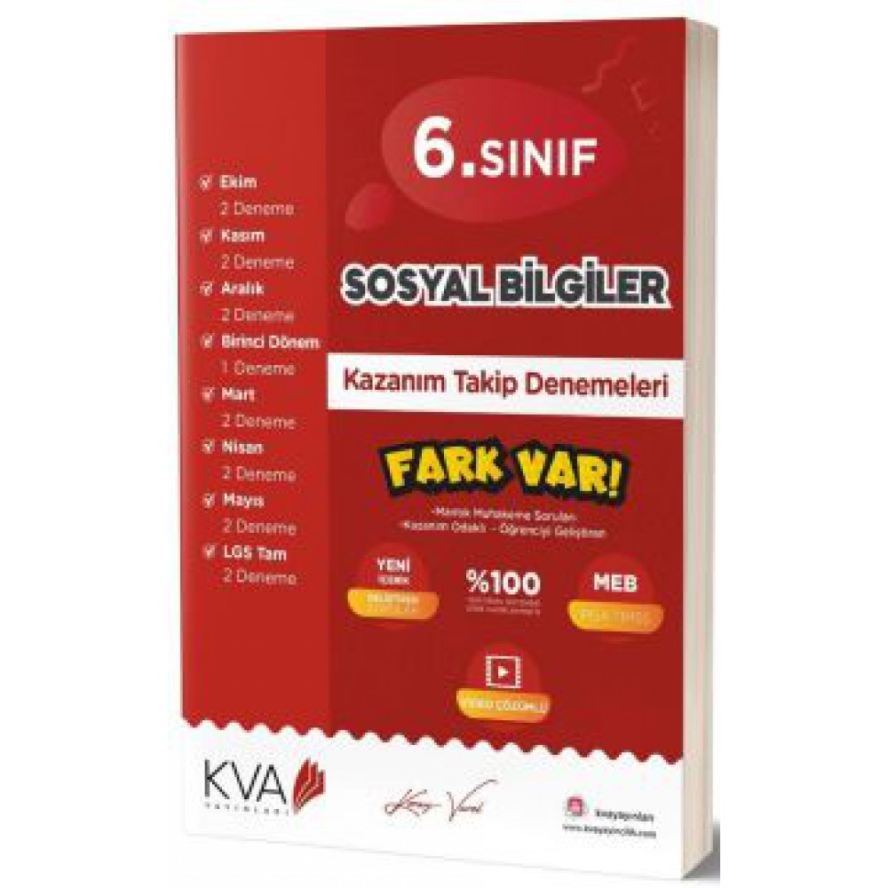 KORAY VAROL 6.SINIF SOSYAL BİL. KAZ. TAKİP KİTABI