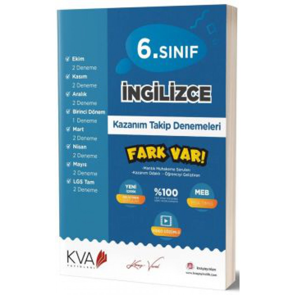KORAY VAROL 6.SINIF İNGİLİZCE KAZ. TAKİP KİTABI
