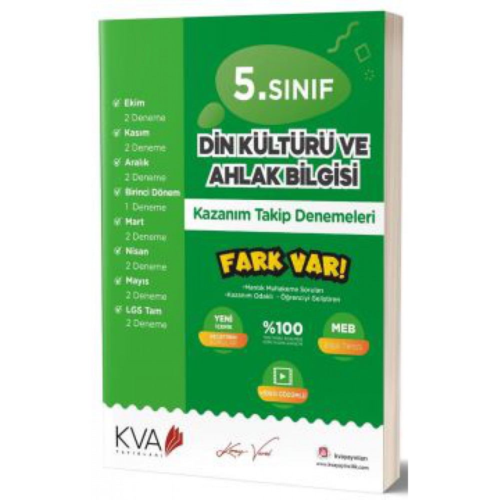KORAY VAROL 5.SINIF DİN KÜL.BİL KAZ TAKİP KİTABI