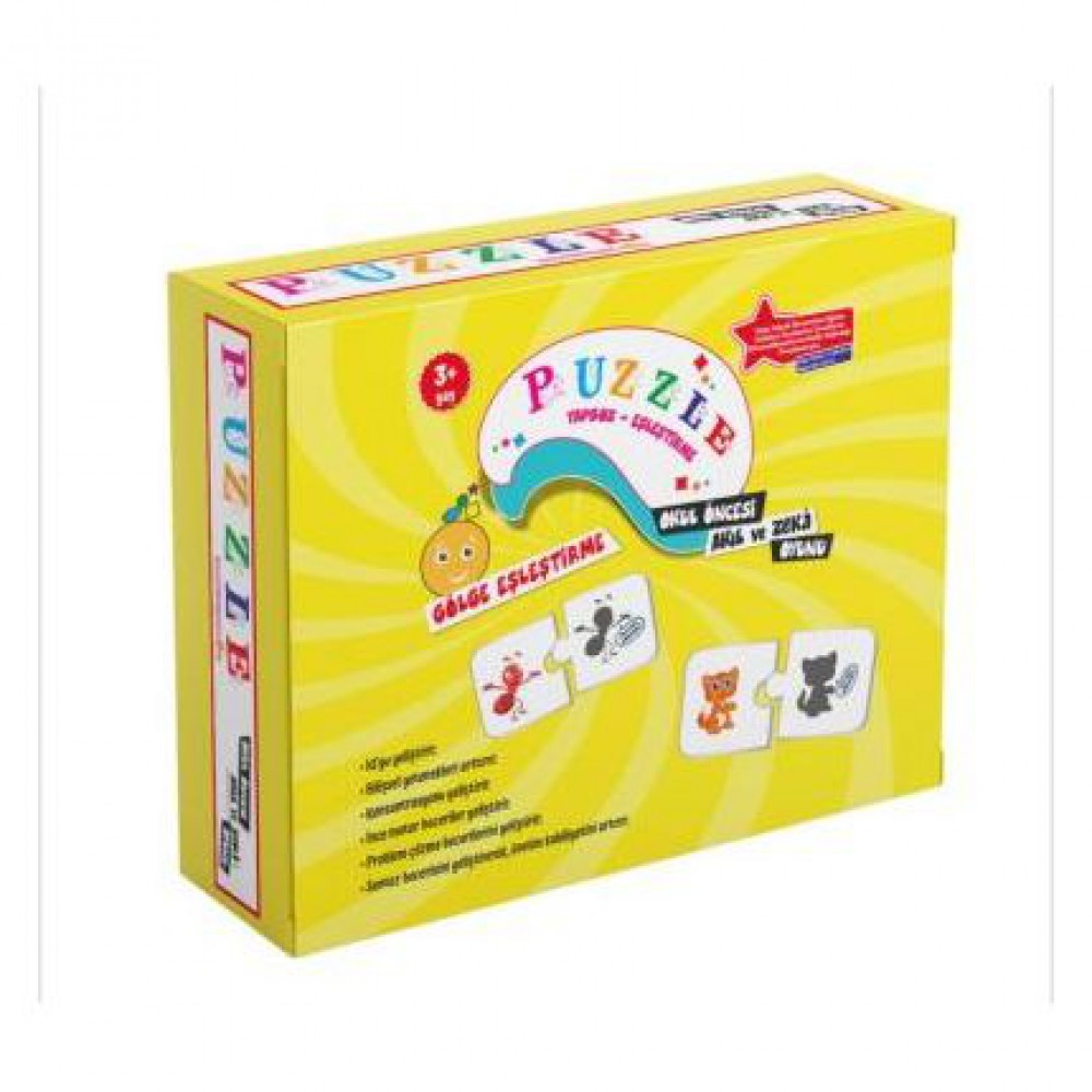 PUZZLE GÖLGE EŞLEŞTİRME 3+YAŞ