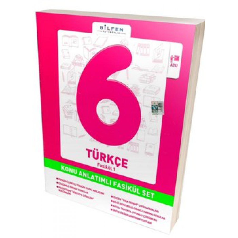 BİLFEN 6.SINIF TÜRKÇE KONU ANLATIMLI FASİKÜL SET
