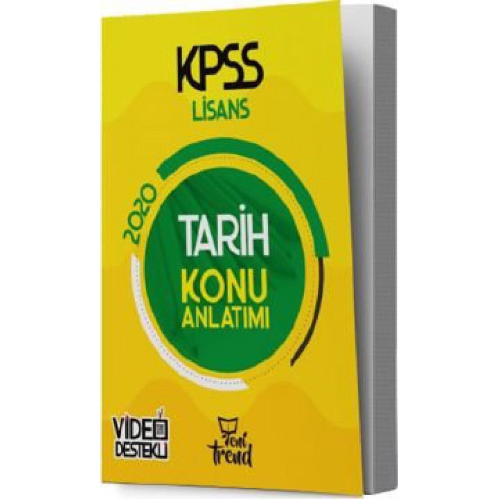YENİ TREND 2020 KPSS TARİH KONU ANLATIM