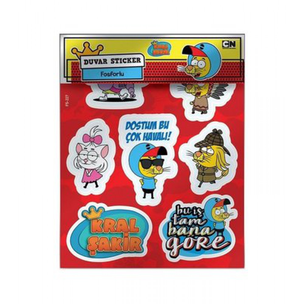 KRAL ŞAKİR GLOW DUVAR STICKER FOSFORLU FS-227