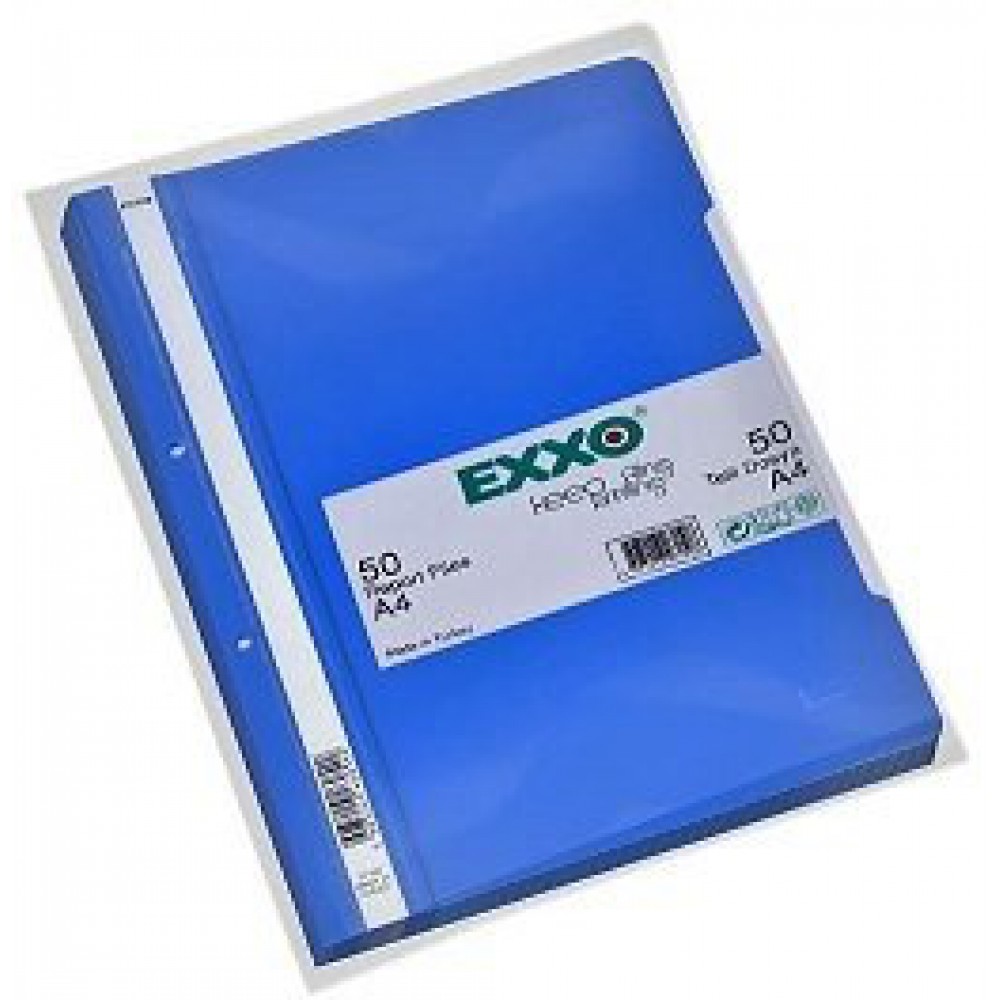 EXXO PP TELLİ DOSYA A4 MAVİ 50 Lİ