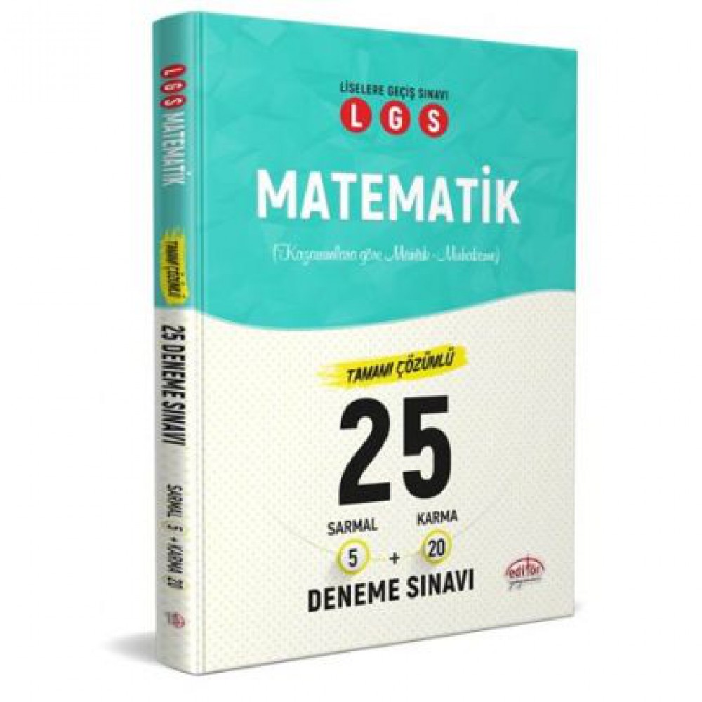 EDİTÖR 8.SINIF LGS MATEMATİK BRANŞ 25 DENEME 2020