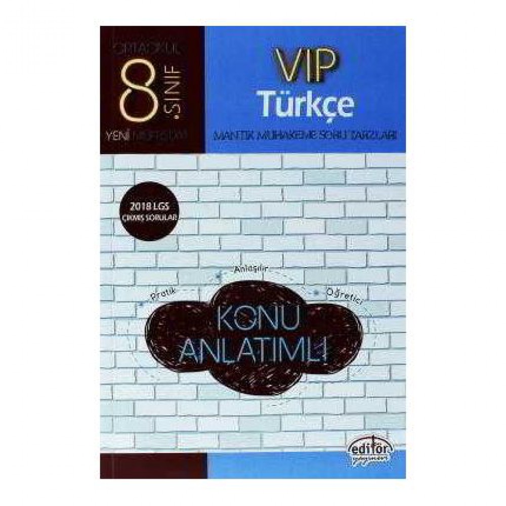 EDİTÖR 8. SINIF VIP TÜRKÇE KONU ANLATIMI 