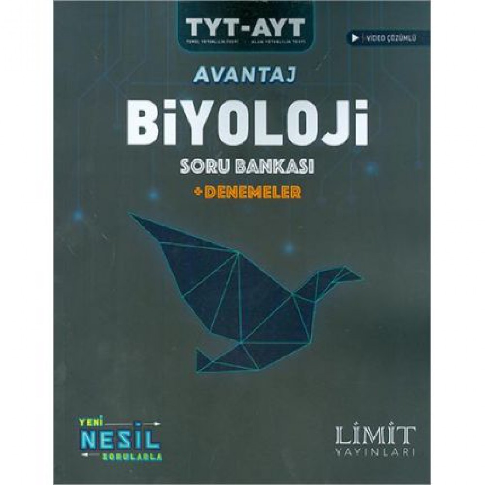 LİMİT TYT/AYT AVANTAJ BİYOLOJİ SORU BANKASI+DENEMELER