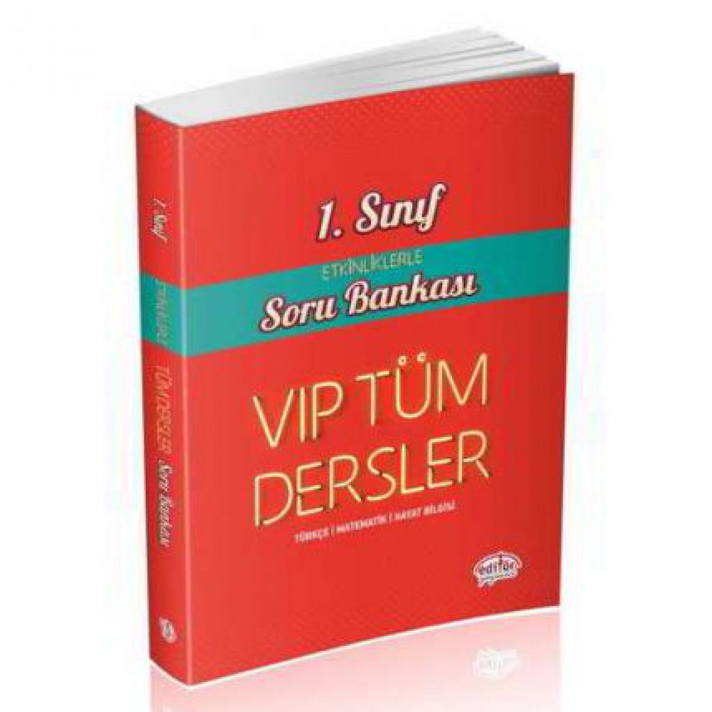 EDİTÖR 1.SINIF VİP TÜM DERSLER ETKİNLİKLERLE SORU BANKASI