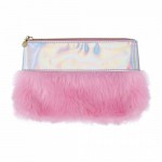 PYRUS PELUŞ PEMBE-GÜMÜŞ MAKYAJ ÇANTASI N/A