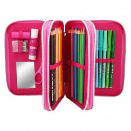 TOP MODEL FİLLED PENCİL CASE TRİPLE 3 KATLI DOLU  